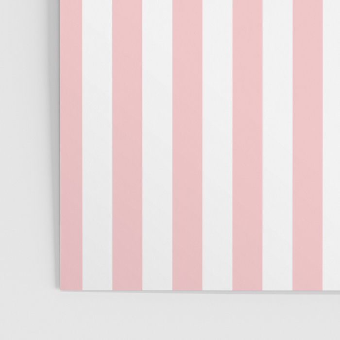 Large Classic Pink and White Stripe Pattern Poster Gallery Image 3