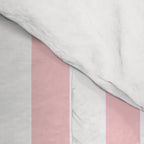 Large Classic Pink and White Stripe Pattern Comforter Gallery Image 4