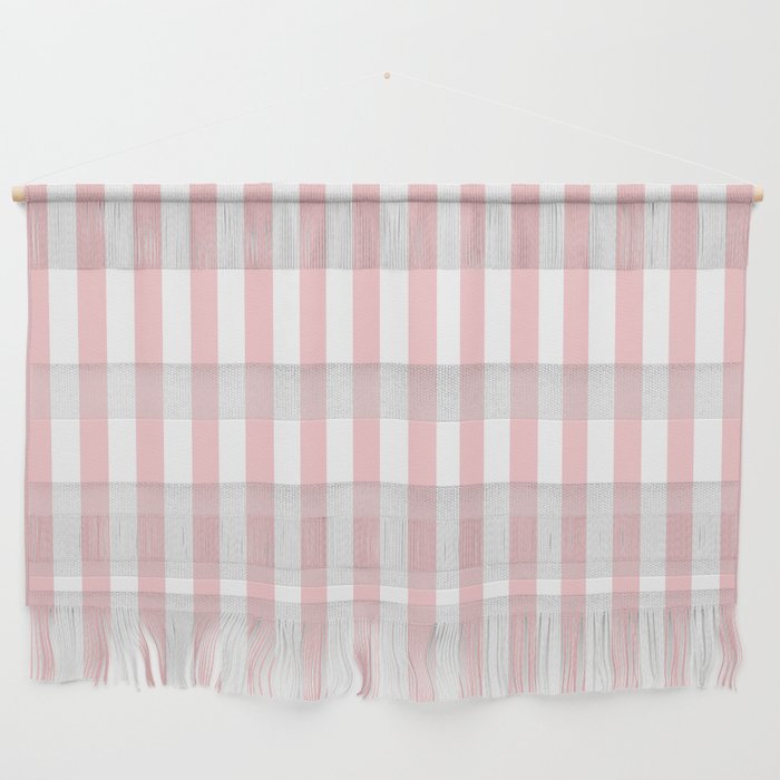 Large Classic Pink and White Stripe Pattern Wall Hanging Gallery Image 1
