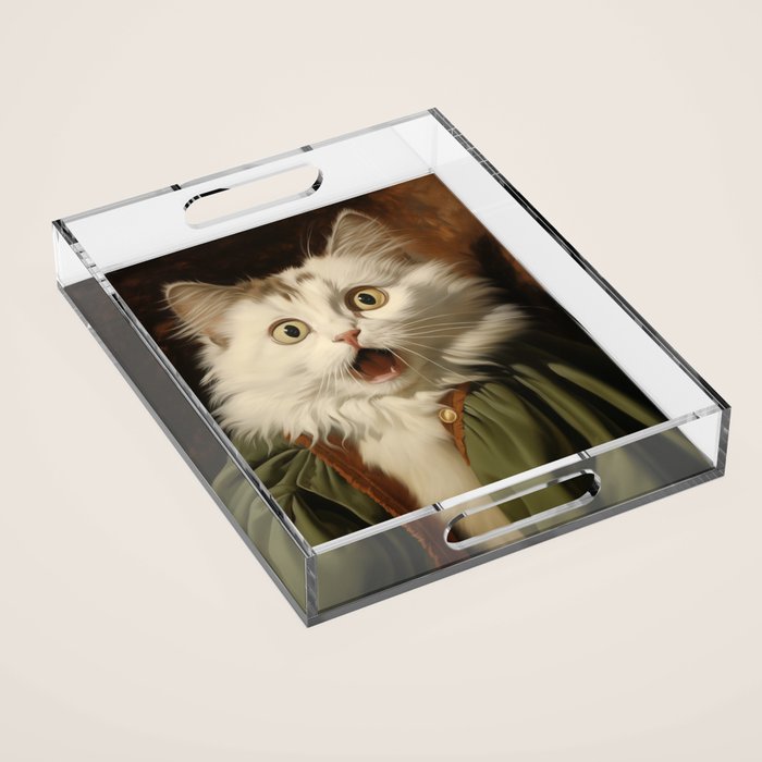 Shocked Cat III Acrylic Tray Gallery Image 1