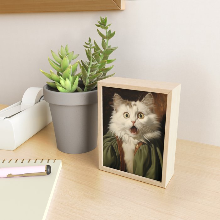 Shocked Cat III Mini Art Print Gallery Image 2