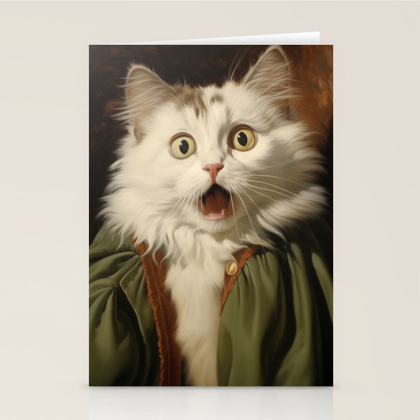 Shocked Cat III Stationery Card Gallery Image 1