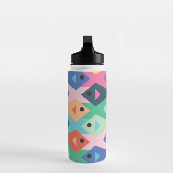Fish tessellation Water Bottle Gallery Image 3