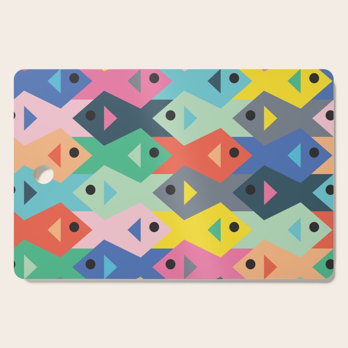 Fish tessellation Cutting Board Gallery Image 1