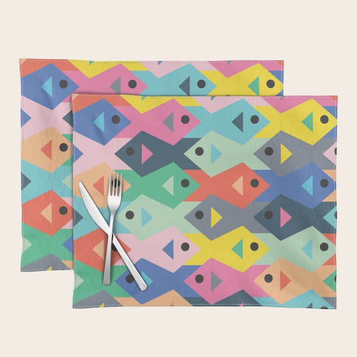 Fish tessellation Placemat Gallery Image 1