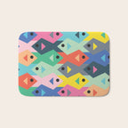 Fish tessellation Bath Mat Gallery Image 1