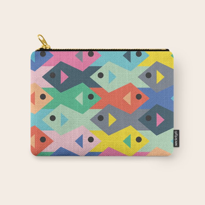 Fish tessellation Carry All Pouch Gallery Image 1