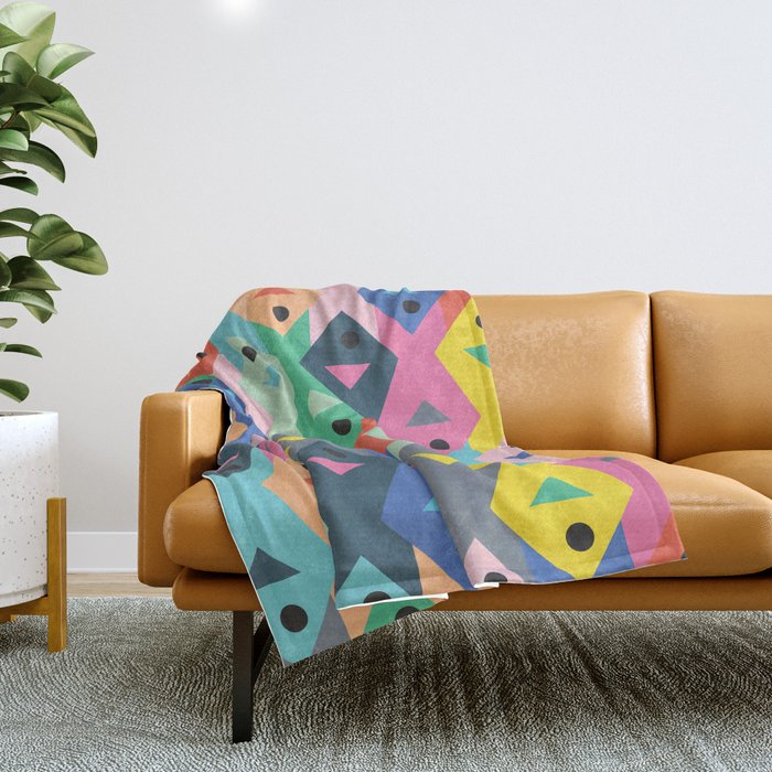 Fish tessellation Throw Blanket Gallery Image 1