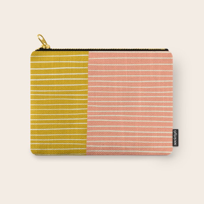 Peach & Tulip Yellow | PATTERN 06: The Retro Edition Carry All Pouch Gallery Image 1