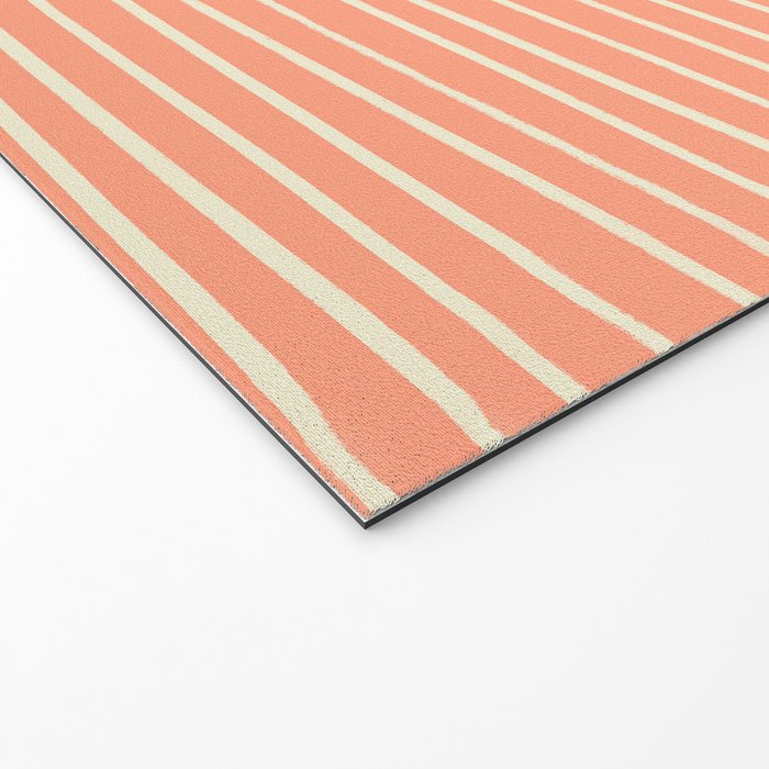 Peach & Tulip Yellow | PATTERN 06: The Retro Edition Welcome Mat Gallery Image 2