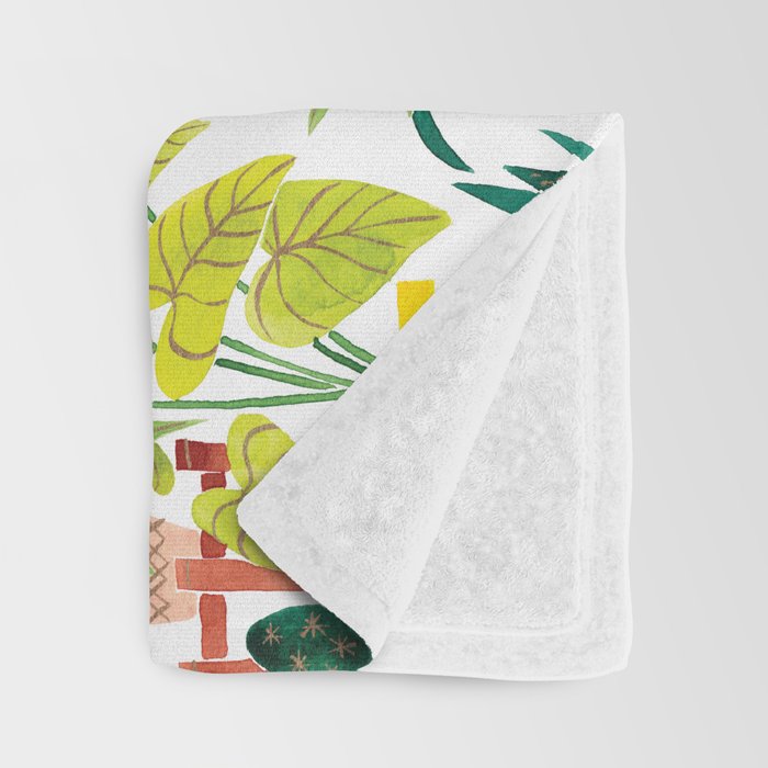 Happy Plants Happy Home Throw Blanket Gallery Image 3