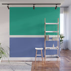 Color Block VI Green Blue Wall Mural Gallery Image 1