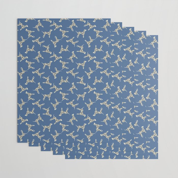 Dalmatian On Blue Wrapping Paper Gallery Image 3
