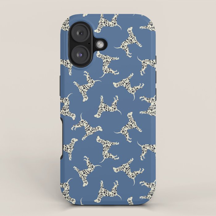 Dalmatian On Blue iPhone Case Gallery Image 1