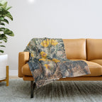 Buckhorn Cholla Cactus Flowers Throw Blanket Gallery Image 1