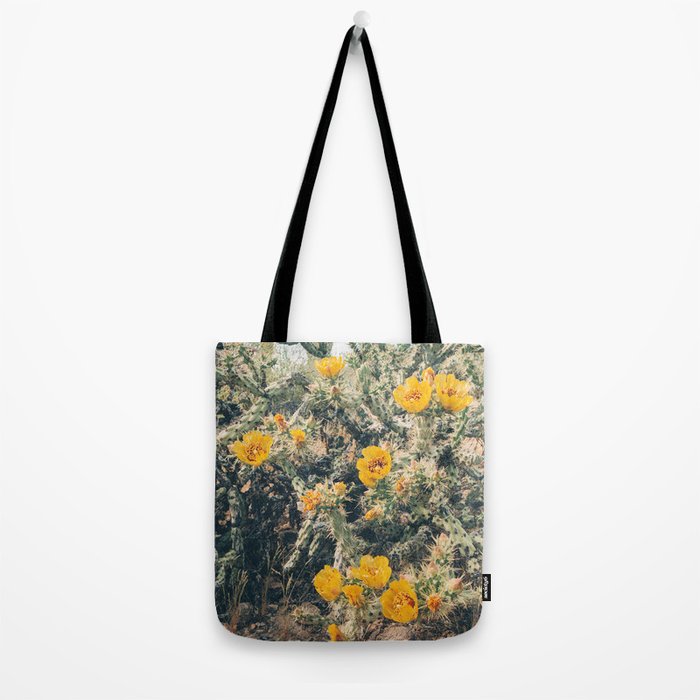Buckhorn Cholla Cactus Flowers Tote Bag Gallery Image 2