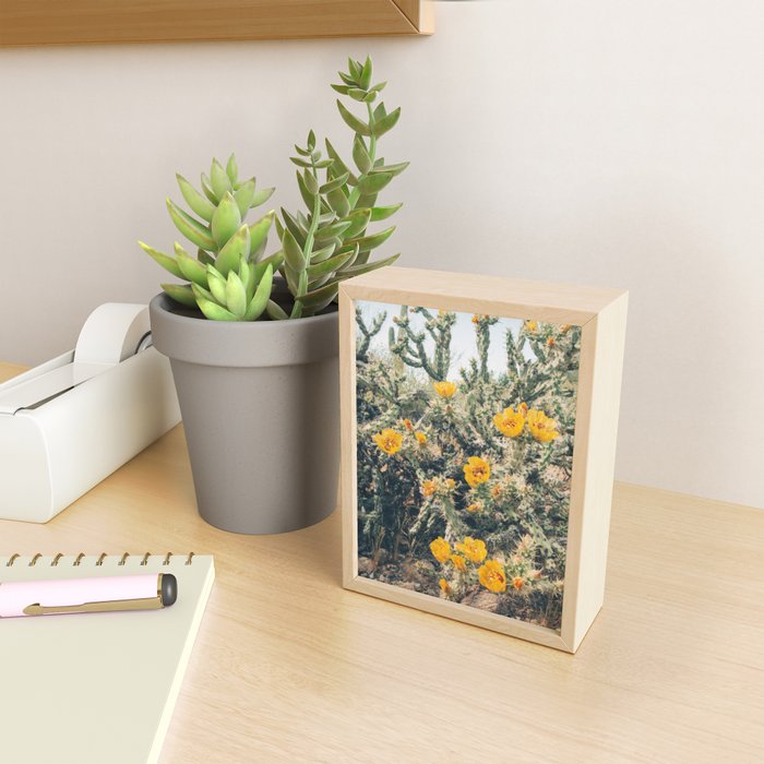 Buckhorn Cholla Cactus Flowers Mini Art Print Gallery Image 2