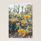 Buckhorn Cholla Cactus Flowers Stationery Card Gallery Image 2