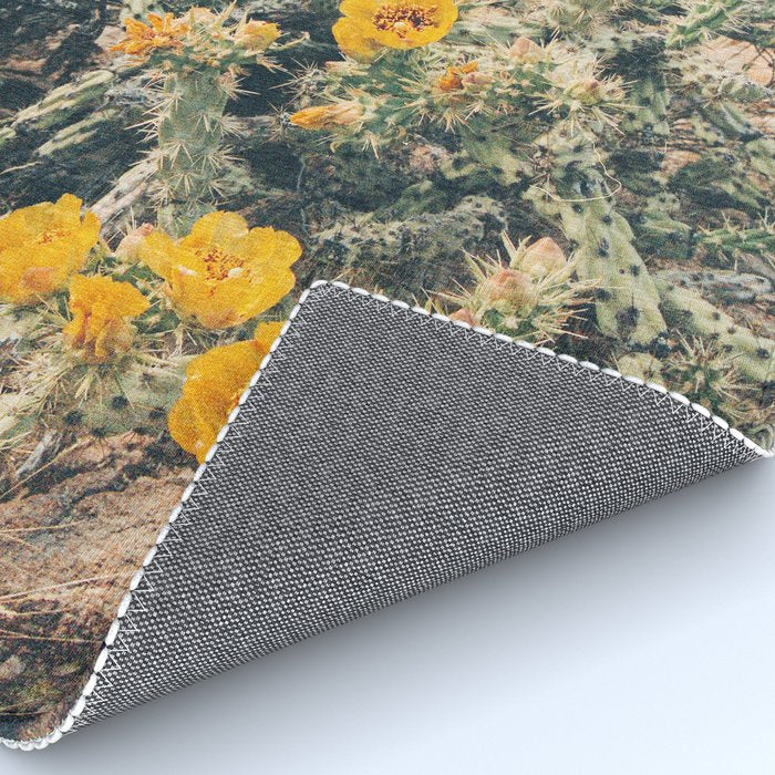 Buckhorn Cholla Cactus Flowers Rug Gallery Image 4