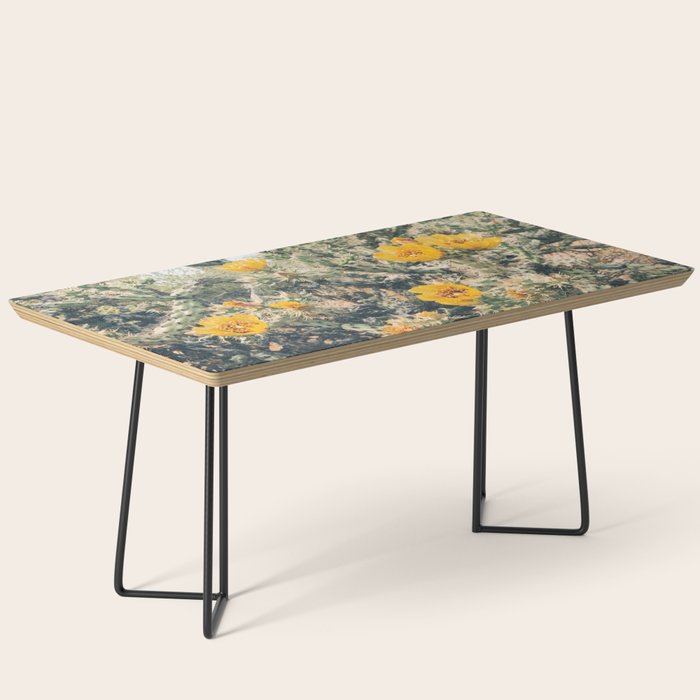 Buckhorn Cholla Cactus Flowers Coffee Table Gallery Image 1