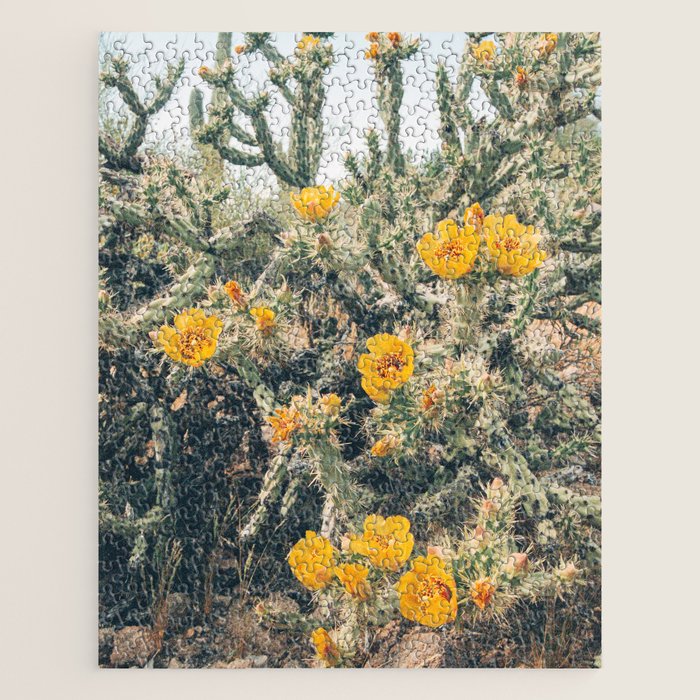 Buckhorn Cholla Cactus Flowers Jigsaw Puzzle Gallery Image 1