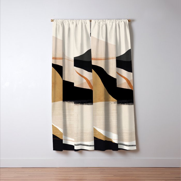 Abstract Art Landscape 37 Window Curtain Gallery Image 3