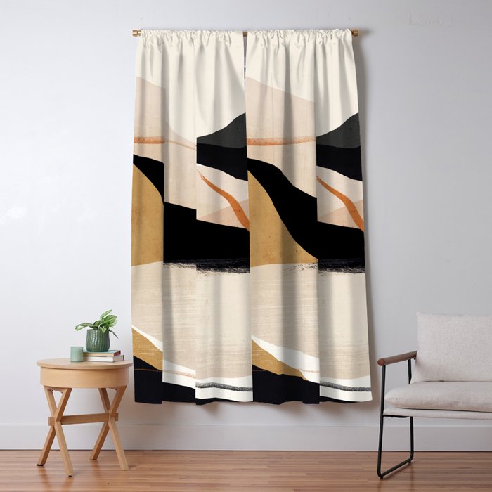 Abstract Art Landscape 37 Window Curtain Gallery Image 5