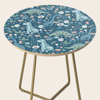 Folk Dinosaurs in Blue Side Table Gallery Image 2
