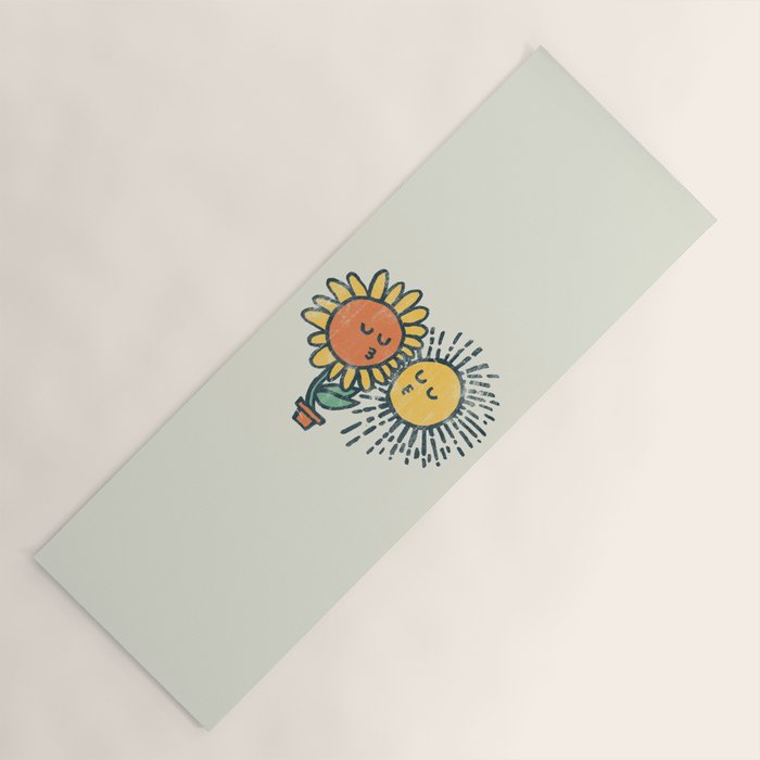 Sun Kissed sunflower Yoga Mat Gallery Image 1
