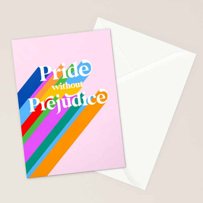 Pride without Prejudice - Rainbow Shadows Stationery Card Gallery Image 2