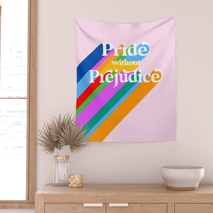 Pride without Prejudice - Rainbow Shadows Wall Tapestry Gallery Image 2