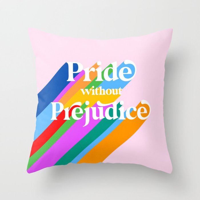 Pride without Prejudice - Rainbow Shadows Throw Pillow Gallery Image 6