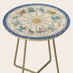 Vintage Astrology Zodiac Wheel Side Table Gallery Image 2