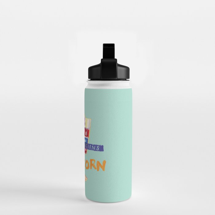 Capricorn Feelings in Pastel Green | Zodiac Series Water Bottle Gallery Image 2