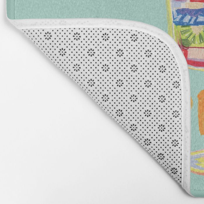Capricorn Feelings in Pastel Green | Zodiac Series Bath Mat Gallery Image 2