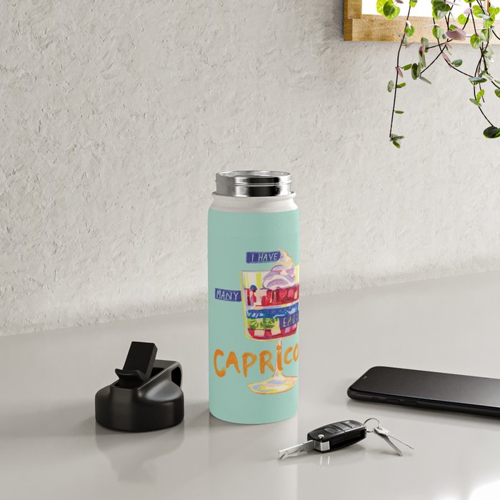 Capricorn Feelings in Pastel Green | Zodiac Series Water Bottle Gallery Image 5