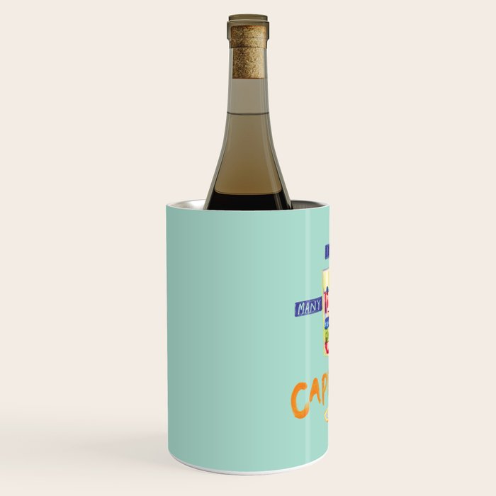 Capricorn Feelings in Pastel Green | Zodiac Series Wine Chiller Gallery Image 2