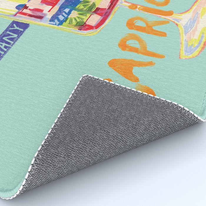 Capricorn Feelings in Pastel Green | Zodiac Series Rug Gallery Image 4