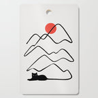 Cat Landscape 68 Cutting Board Gallery Image 1