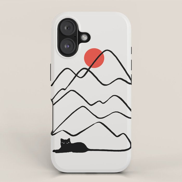Cat Landscape 68 iPhone Case Gallery Image 1