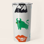 Taurus Emoji Travel Mug Gallery Image 1