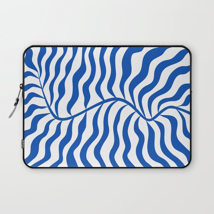 Henri Matisse Abstract Cobalt Leaf Art Laptop Sleeve Gallery Image 1