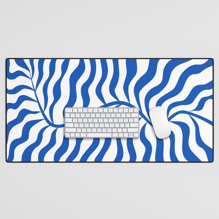 Henri Matisse Abstract Cobalt Leaf Art Desk Mat Gallery Image 1