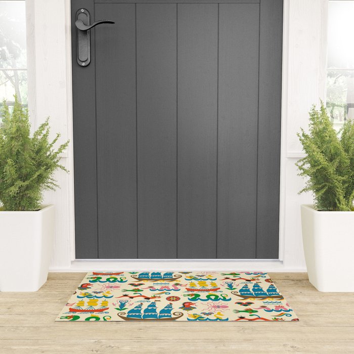 Mythical Sea Creatures - Ocean Monsters Welcome Mat Gallery Image 3