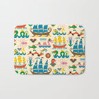 Mythical Sea Creatures - Ocean Monsters Bath Mat Gallery Image 1