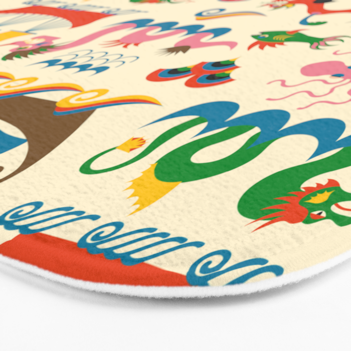 Mythical Sea Creatures - Ocean Monsters Bath Mat Gallery Image 3