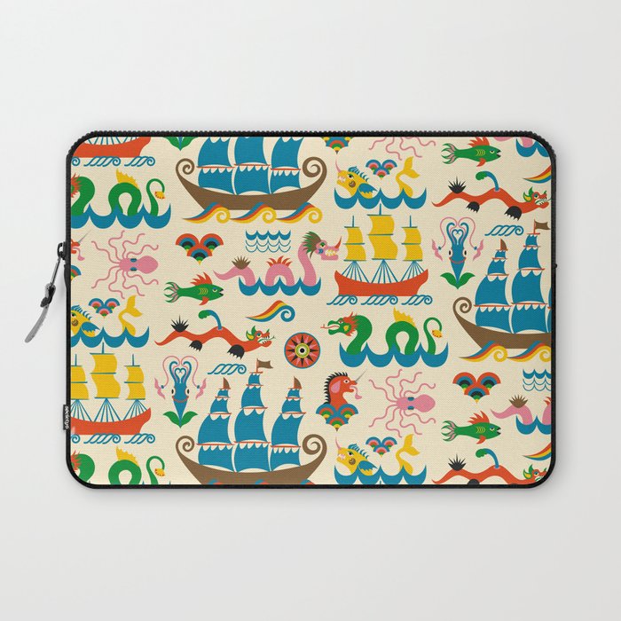 Mythical Sea Creatures - Ocean Monsters Laptop Sleeve Gallery Image 1