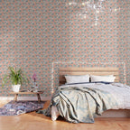 Cosmic Cowboys and Cacti -  peach and turquoise  Wallpaper Gallery Image 3
