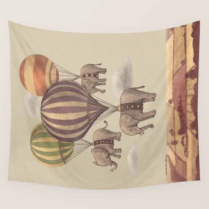 Flight of The Elephants Wall Tapestry Gallery Image 4