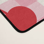 Red Cherries & Blush Pink Gingham Desk Mat Gallery Image 4